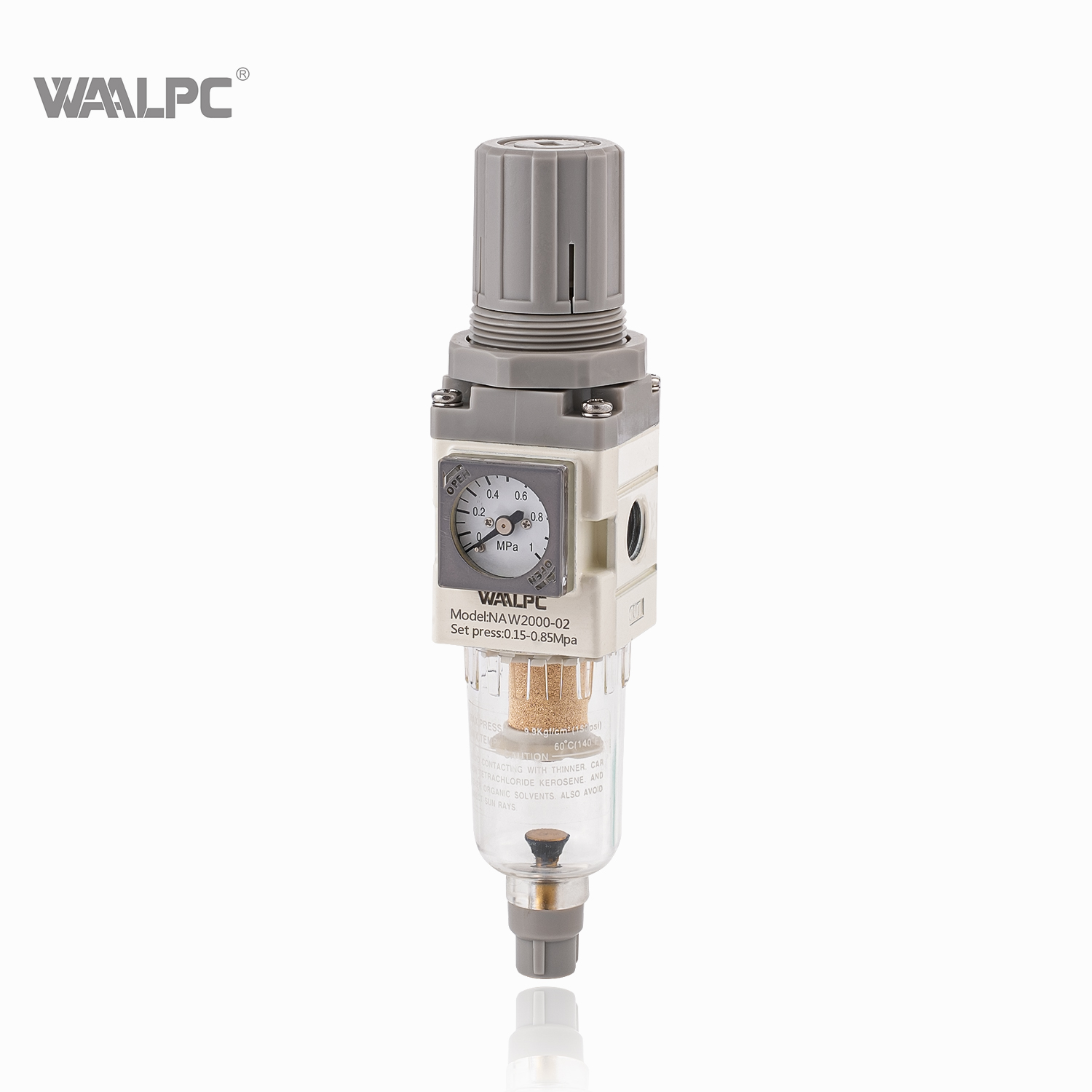 SMC Pneumatic Compressed Air Filter Regulator with Built in Gauge Pressure Reducing Valve Auto Drain Compressor 1/8'' 1/4'' NPT/PT 