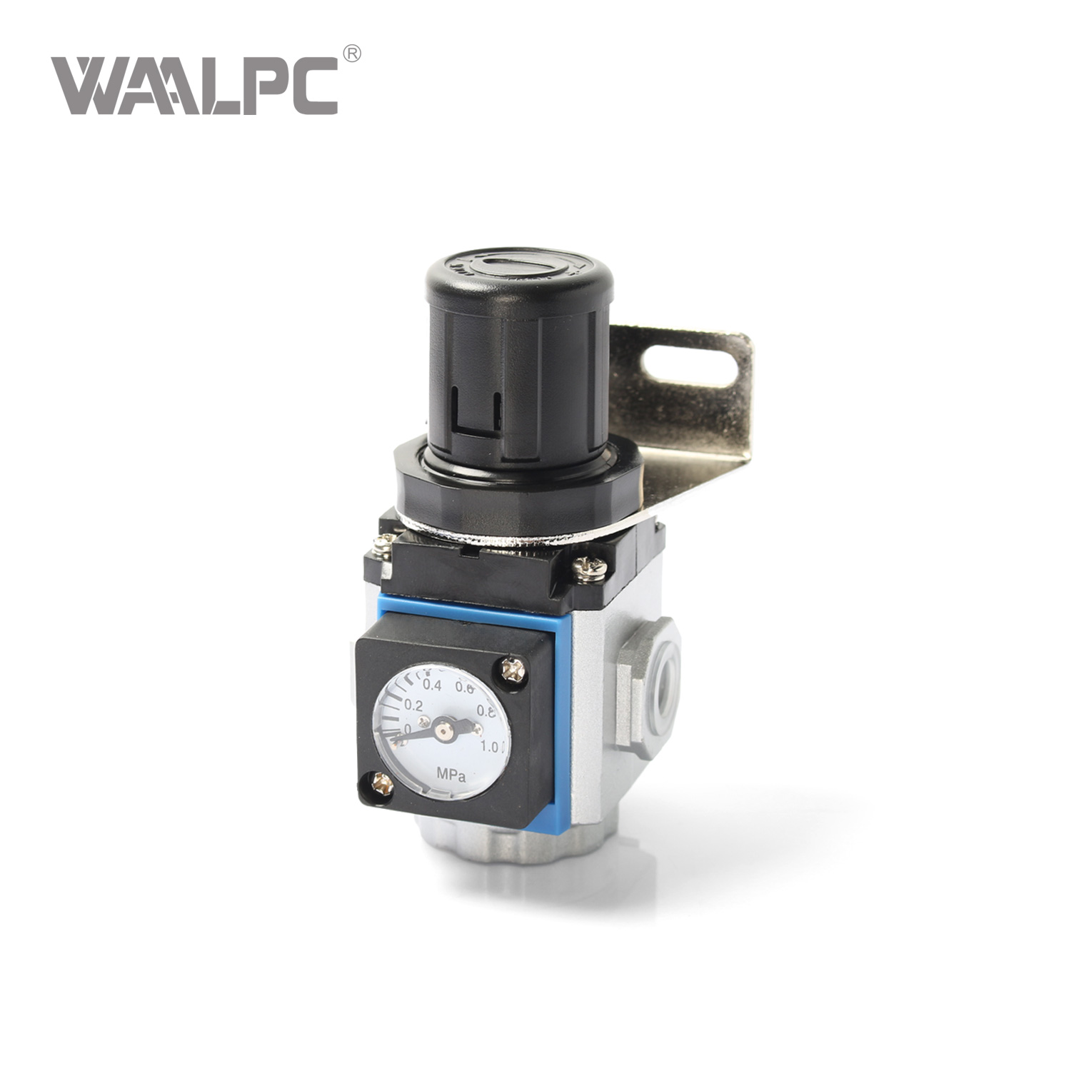 Air Compressor Pressure Regulator Heavy-Duty Air Pressure Regulator 1.0 MPa Max 1/4" NPT Port Corrosion-Resistant for Manufacturing/CNC Machinery